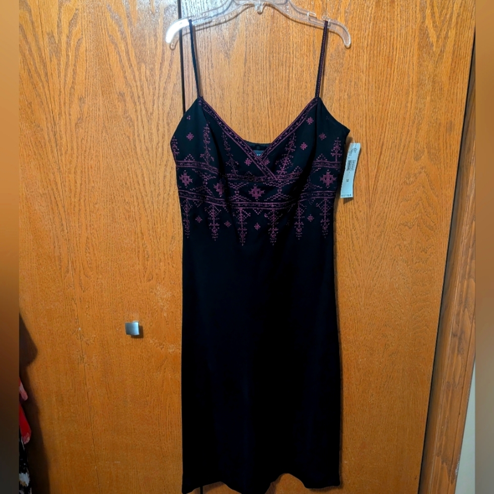 Elegant, Evening, Embroidered Dress. Perfect for a Wedding or an Evening Out!